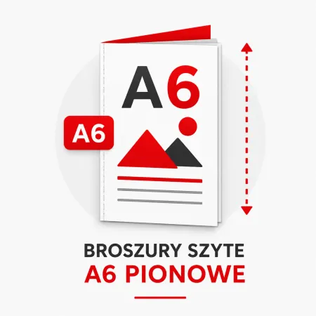 Broszury szyte A6 pionowe